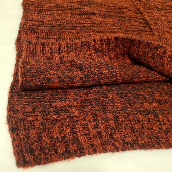 Apt. 9 Women’s Turtle Neck Poncho Knit Sweater Red Black - (OS) - Picture 10 of 13